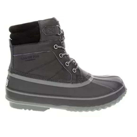 London Fog Other - London Fog Black Leather Duck Boots
